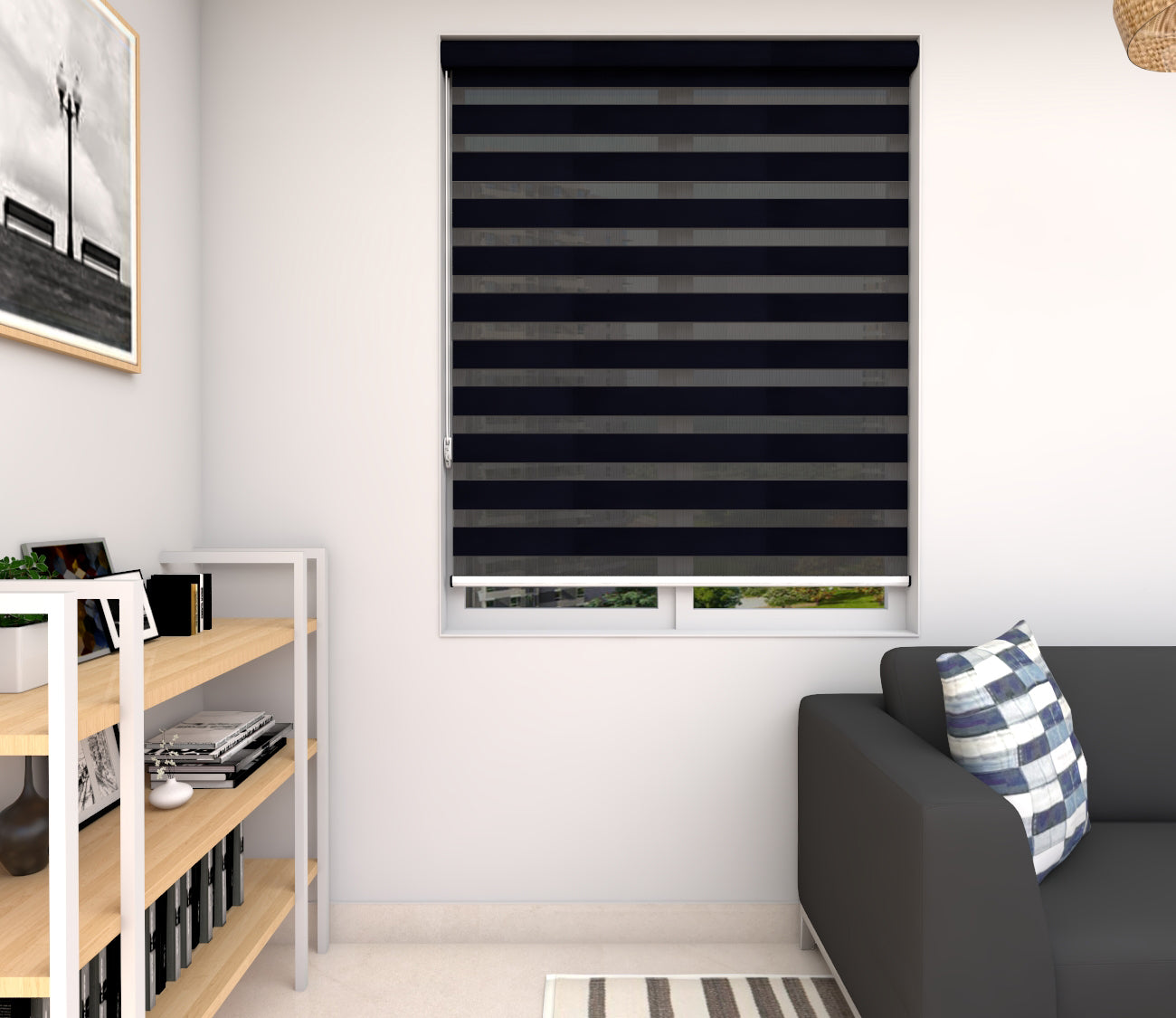 Zebra Blinds - Aurora Block Out Navy