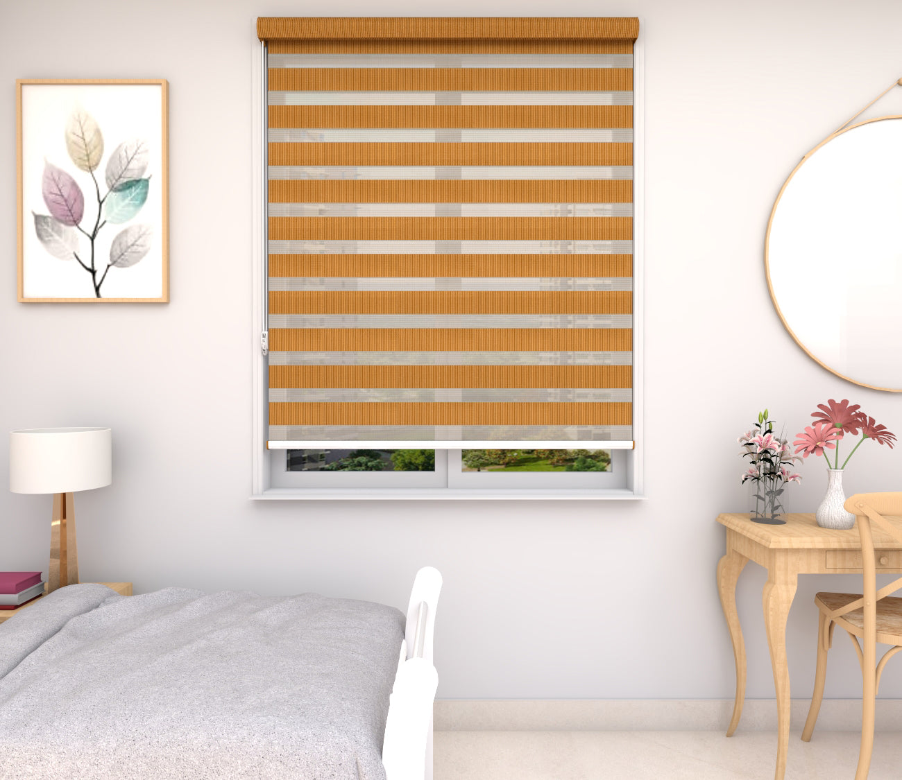 Zebra Blinds - Basic Brown