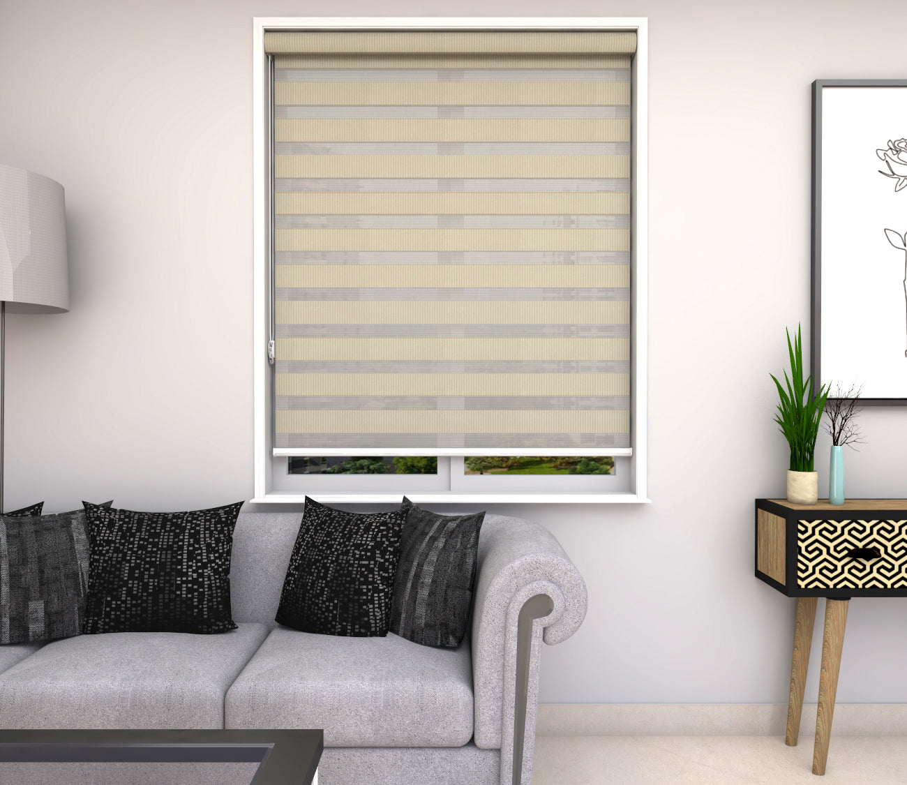 Zebra Blinds - Basic White