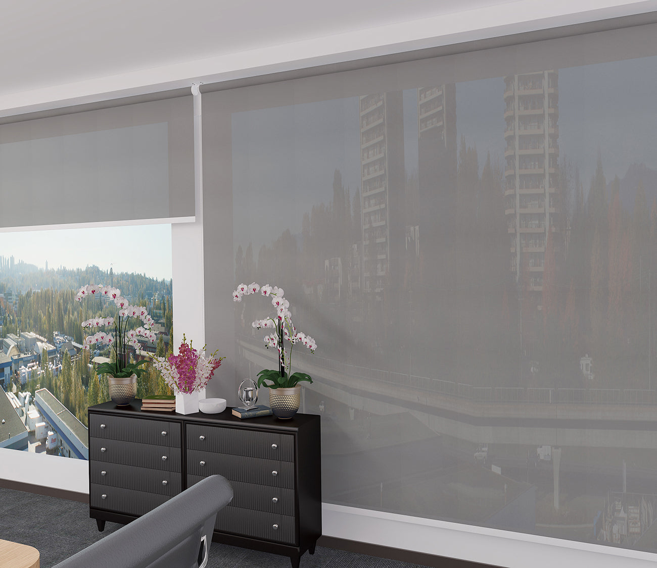 Roller Blinds Dim Out/ Translucent DO2205