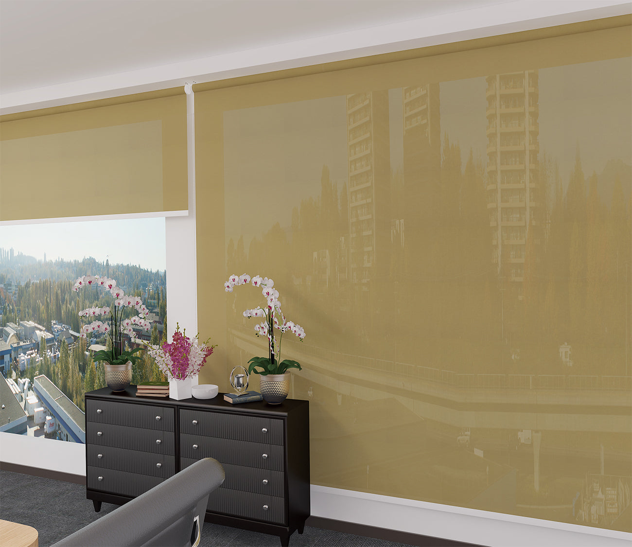 Roller Blinds Dim Out/ Translucent DO504