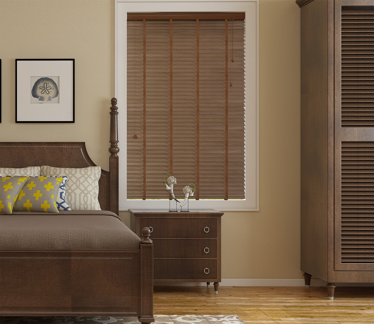Wood Venetian Blinds Cypress 50mm