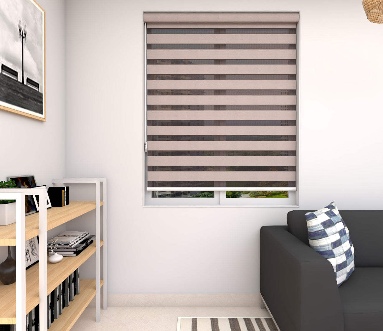Zebra Blinds - Aurora Block Out White