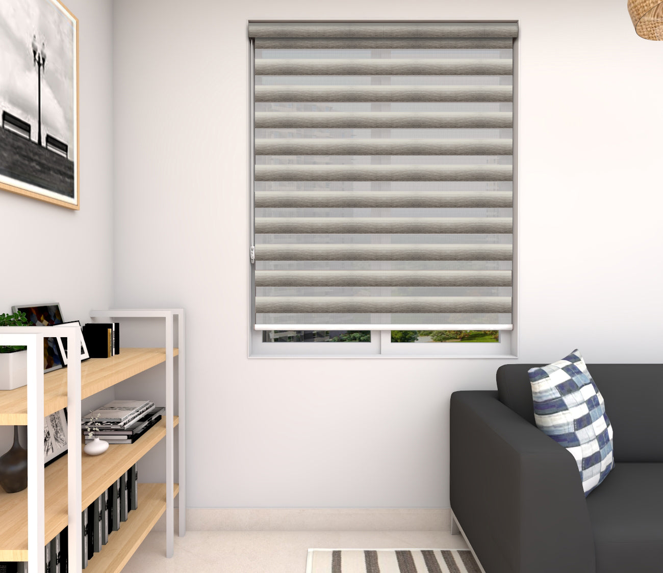 Zebra Blinds - Paro Dark Gray