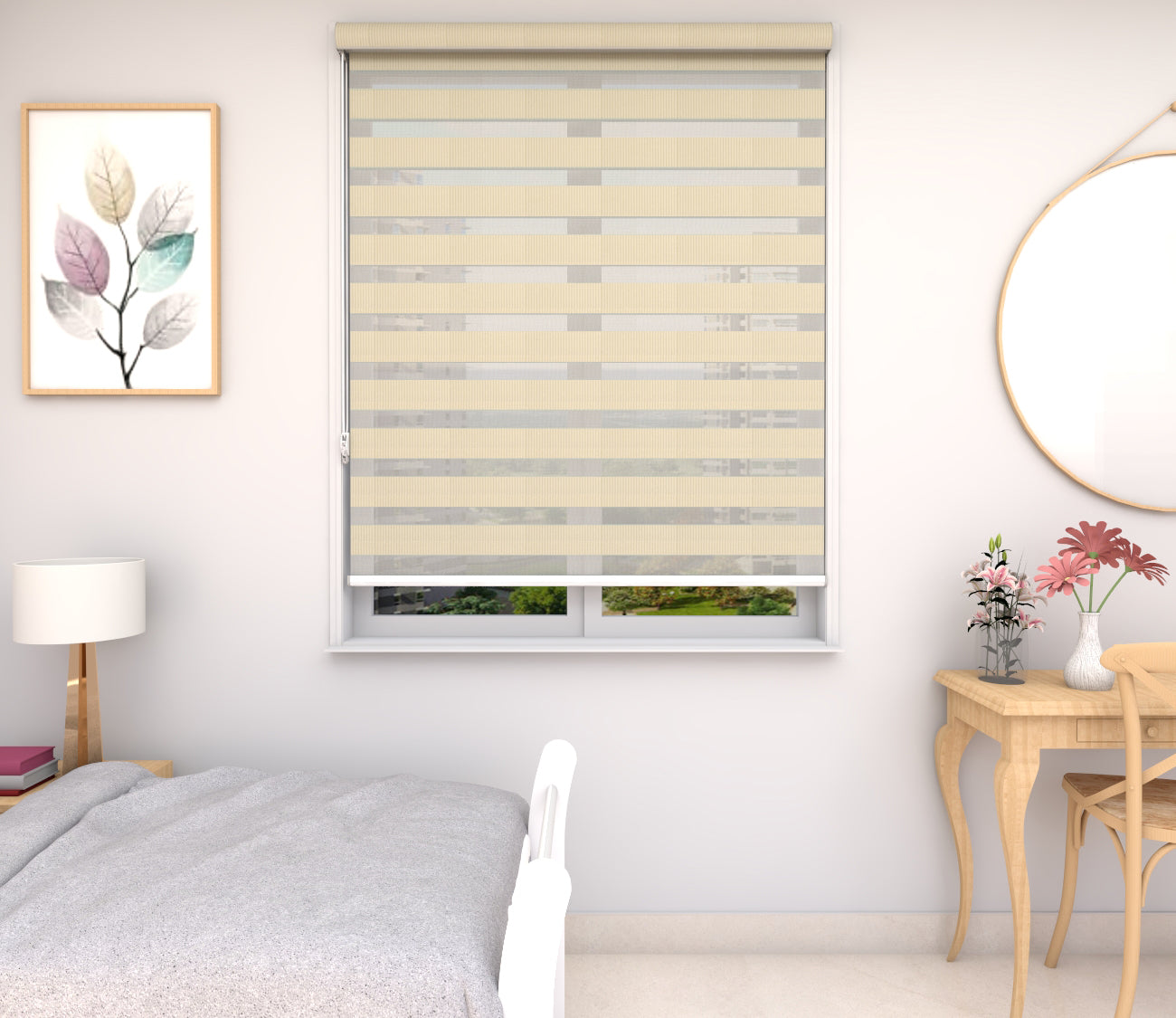 Zebra Blinds - Basic Ivory