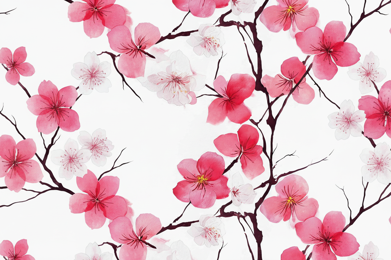 Printed Curtains Floral 001